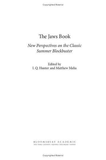 Book cover of 'The Jaws Book' with text on a white background